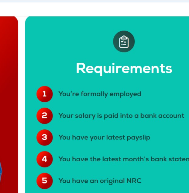 UNIFI Loans, Requirements.