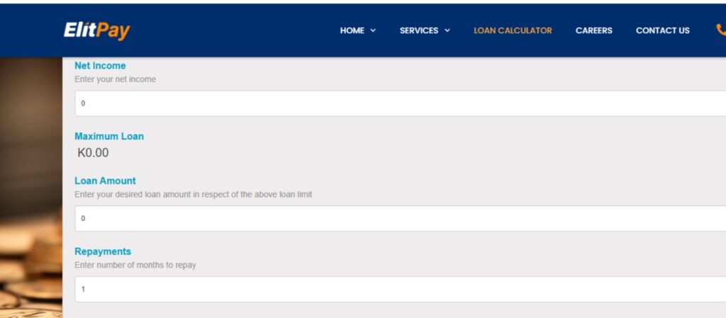 ElitePay Loans Calculator